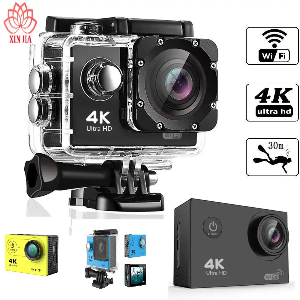 Amazon manufacturer 2 inch mini go pro Wifi action&sport cam underwater sport 4K 120fps 360 action camera
