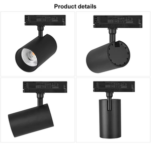 Lumiera 15W-30W <span class=keywords><strong>LED</strong></span> theo dõi ánh sáng có thể điều chỉnh <span class=keywords><strong>COB</strong></span> Zoomable <span class=keywords><strong>FOCUS</strong></span> 3-wire hệ thống cho trung tâm mua sắm siêu thị Châu Âu Dimmable Dali 220V - Product Image 4