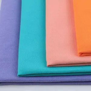 Wholesale Thick 300gsm Soft, Heavy Cotton Polyester Yarn Dyed Brushed French Terry Fleece CVC Knitted Fabric For Hoodies/