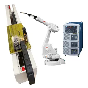 एबीबी रोबोट भुजा 6 अक्ष औद्योगिक रोबोट एबीबी IRB1600 ओटीसी वेल्डर और TBI के साथ मशाल CNGBS रैखिक वेल्डिंग के लिए ट्रैकर समाधान
