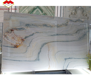 Tự nhiên Giallo <span class=keywords><strong>macaubas</strong></span> Vàng quartzit tấm Countertop trang trí gạch tấm cho tường và sàn Vàng quartzit tấm - Product Image 4