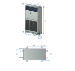 เครื่องปรับอากาศ 5 แรงม้า พร้อมสารทำความเย็น R-410A และชิ้นส่วนเครื่องยนต์สำหรับผู้ค้าส่ง - Product Image 3