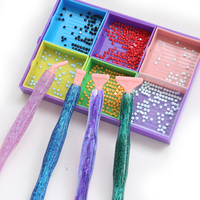 Kit d'outils à ongles pour peinture diamantée, 1set, pointe filetée