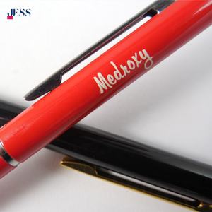 गर्म बिक्री जैस Jsbp1 स्लिम धातु बॉलपॉइंट पेन सस्ता मोड़ डिजाइन 1.0 मिमी लेखन चौड़ाई कस्टम लोगो काला/नीला स्याही गैर-अपरिवर्तनीय - Product Image 6