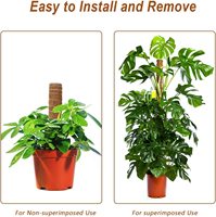 Moss Pole Extension pour Plantes Monstera 17 "Piquets de Support de Plantes pour Plantes Grimpantes d'Intérieur Poussent vers le Haut