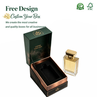Boîte d'emballage de parfum haut de gamme, boîte rigide de luxe pour flacon de parfum de 50 ml et 100 ml, flacon en verre, logo personnalisé, vente en gros, faible MOQ