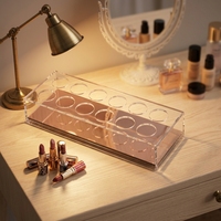 Présentoirs en acrylique pour huiles essentielles, rouges à lèvres, parfums et vernis à ongles, capacité de 12 articles