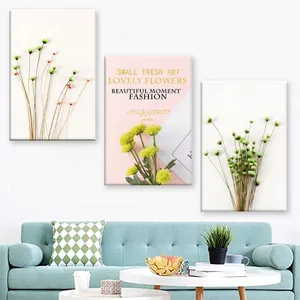 북유럽 포스터 인쇄 열대 녹색 식물 스칸디나비아 장식 캔버스 그림 벽 아트 그림 거실 액자 없음