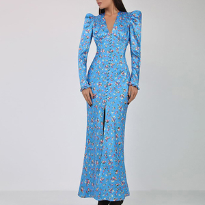 2022 Không Thường Xuyên Lỗ Cơ Thể Hình Maxi, Ăn Mặc Phụ Nữ Bọc Ngực Rắn Womens Dresses Mới Nhất Thời Trang Hot Đảng Dress/ - Product Image 1