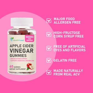 High Grade Apple Cider Vinegar Slimming Gummie Formulated to Support Weight Control Gut Health Detox and Cleanse <b>Supplement</b> - Product Image 2