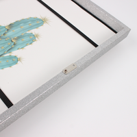 Marco de Fotos de Madera Moderno y Elegante con Apertura Frontal, Resistente a Roturas, de Tamaño Personalizado, para Obras de Arte Infantiles, con Embalaje de Seguridad