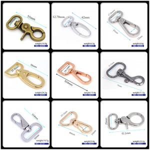 <span class=keywords><strong>Precio</strong></span> al por mayor <span class=keywords><strong>de</strong></span> metal snap gancho <span class=keywords><strong>de</strong></span> la bolsa <span class=keywords><strong>de</strong></span> mosquetón accesorios para bolsos - Product Image 5