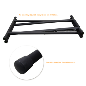 Soporte de Teclado Doble X Ajustable de Alta Resistencia K-724B, Compatibilidad Universal, Construcción de Metal y Goma, Altura de 45-95 cm - Product Image 5