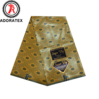 Tissu de cire double face nigérian Ankara matériau d'emballage traditionnel 100% polyester tissu textile doux pour robe