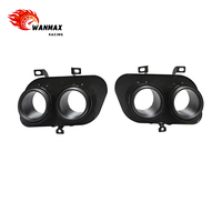 Embouts d'échappement ronds à triple paroi pour Porsche 911 992 2019-2024, silencieux noir brillant avec support de montage intégré