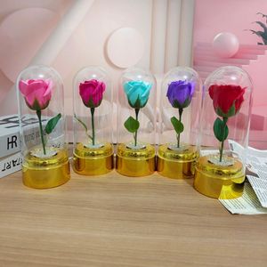 Lámpara LED Giratoria de 360° <span class=keywords><strong>con</strong></span> <span class=keywords><strong>Flores</strong></span> de Jabón Personalizadas °   Lámpara de Cristal Giratoria <span class=keywords><strong>con</strong></span> Forma de Rosa, Regalo Perfecto de Navidad o Cumpleaños para Niñas - Product Image 2