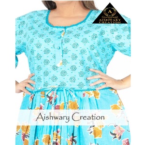 Blue <b>Boho</b> Casual <b>Dress</b> Loose Fit <b>Plus</b> <b>Size</b> Organic Cotton Custom Tiered Layered Midi Maxi Maillard <b>Dress</b> Wholesale - Product Image 1