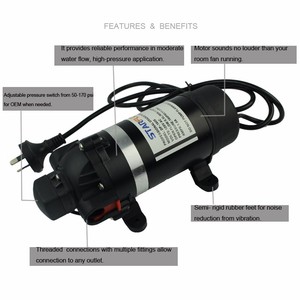 Pompa a Diaframma Autoadescante STARFLO 160PSI 11.0 Bar, Pompa Marina ad Alta Pressione AC 110V per Uso Industriale - Product Image 5