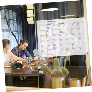 Calendario Semanal Acrílico Magnético Personalizable de 7 x 18 Pulgadas, Alta Transparencia, 3 mm de Grosor, Pizarra de Escritura con Marcadores de Borrado en Húmedo, Multipieza - Product Image 6