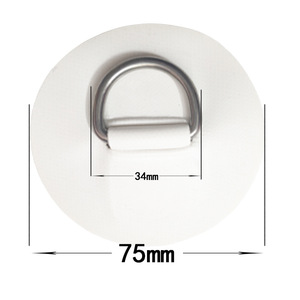 Anillo en D de PVC de 75 mm con hebilla de seguridad para tabla de paddle surf, barco, tabla de surf y equipo de pesca - Product Image 1