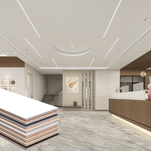 Panel de <span class=keywords><strong>Techo</strong></span> Integrado de Panal de Abeja de Aluminio para Toda la Casa, Cocina, Sala de Estar, Hotel - Product Image 4