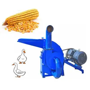 आसान आपरेशन फ़ीड हथौड़ा चक्की गेहूं चावल मकई पेराई मशीन