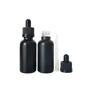 Hot Sale 5ml 10ml 15ml Blue Essential Oil Dropper Bottle With Glass Dropper Pipettes For Cosmetic Skin Use