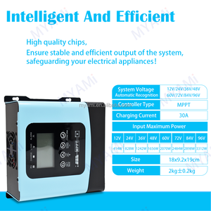 Myami 12V 24V 36V 48V 60V 72V 84V 96V 30A off-lưới RS485 MPPT năng lượng mặt trời charge controller cho năng lượng mặt trời hệ thống - Product Image 2