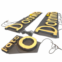 Grandes lettres métalliques rétroéclairées par LED RGB, transformateur, enseigne publicitaire en PVC, pour les magasins, les bureaux, la maison, l'extérieur, les mariages, les anniversaires