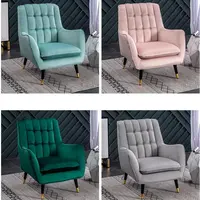 Furniture Hot Sale Nordic Velvet Leather Accent Chairs Furniture Set With Armchairs For The Living Room