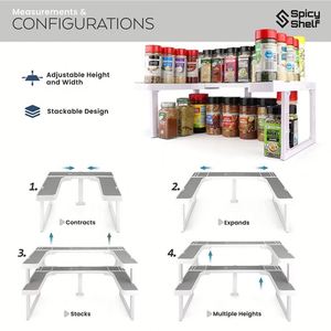 Multifunction Telescopic Sink <b>Storage</b> Rack Cosmetic Display Rack Herbs and Spices <b>Storage</b> Sink <b>Storage</b> Rack - Product Image 4
