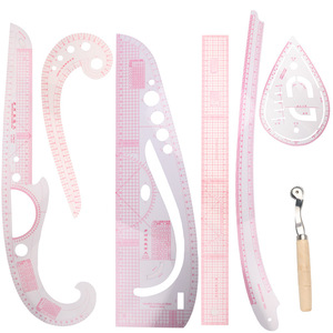 Juego de reglas de costura transparentes con <span class=keywords><strong>curva</strong></span> francesa, reglas flexibles de PVC <span class=keywords><strong>para</strong></span> acolchado, confección de vestidos, sastrería y creación de patrones - Product Image 2
