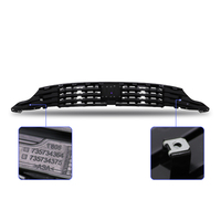 Grilles de pare-chocs avant Grilles de voiture Grilles avant chromées noires pour Fiat Tipo Egea 2022