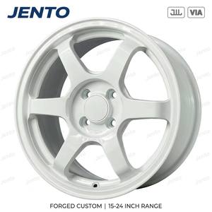 Rines Forjados Personalizados de 15-24 Pulgadas, Blancos Brillantes, de 6 Radios, de Aluminio 6061-T6 para <span class=keywords><strong>Porsche</strong></span>, BMW, Mercedes, Audi, Honda, Toyota, Nissan - Product Image 1