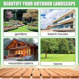 Straight Curved Roll Out Portable Custom <b>Combination</b> Wood Walkway Outdoor Patio Path Garden Boardwalk Wooden Garden Pathway - Product Image 5