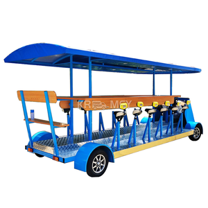 Chariot à bière mobile à une vitesse avec frein à disque de vélo en acier, pédale décorative standard, à vendre - Product Image 3