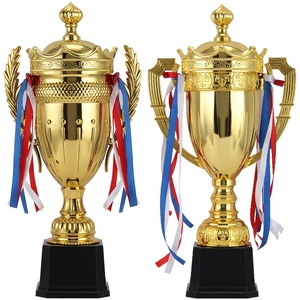 Trofeo de Metal Universal para Campeonatos Deportivos, Baloncesto, Fútbol, Corona, Gran Premio, <span class=keywords><strong>Copa</strong></span> con Dos Asas y Tapa para Negocios - Product Image 5