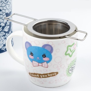 Colador de té de doble oreja de acero inoxidable de alta calidad y fácil de <span class=keywords><strong>limpiar</strong></span> - Product Image 4