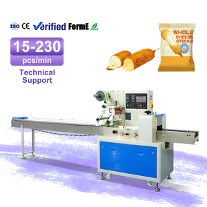 Machine d'emballage de bâtonnets de fromage, machine d'emballage Flow Pack pour sucettes, machine d'emballage Flowpack avec injection d'azote - Product Image 1