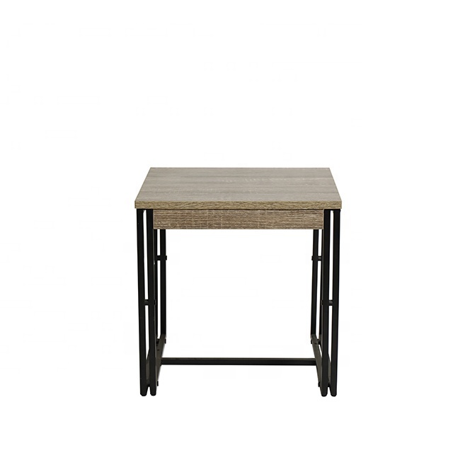 Simple en métal bois canapé table d'appoint chambre table de chevet