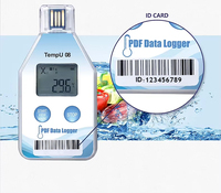 Registrador de Datos USB en Tiempo Real para Temperatura y Humedad, Monitor de Ambiente de Laboratorio, OEM ODM, Plástico, Informe en PDF