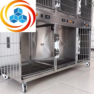 OSCAT 6-door ICU Veterinary Equipment Vet <b>Cage</b> Silent Universal Wheel Waterproof Warm Light Pet Isolation <b>Cage</b> Cats Veterinary - Product Image 3