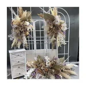 Smooth Customized Flower Row Arch Artificial Hanging Flower Floral Arrangement for Wedding