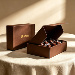 Cajas de Papel con Cierre para Alimentos Ecológicas Personalizadas, Cartón Corrugado Reciclado para Empacar <span class=keywords><strong>Chocolate</strong></span>, Galletas, Cupcakes y Otros Bocadillos - Product Image 1