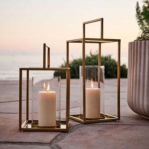 Durable Metal Candle Lantern With Handle For <b>Camping</b> And Outdoor Lighting - Product Image 2