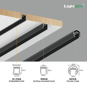 <span class=keywords><strong>Rail</strong></span> magnétique <span class=keywords><strong>LED</strong></span> 24V R90 3CCT 1.5W 6W pour vitrine de bijoux, système ultra-plat 8mm, idéal pour hôtels modernes - Product Image 2