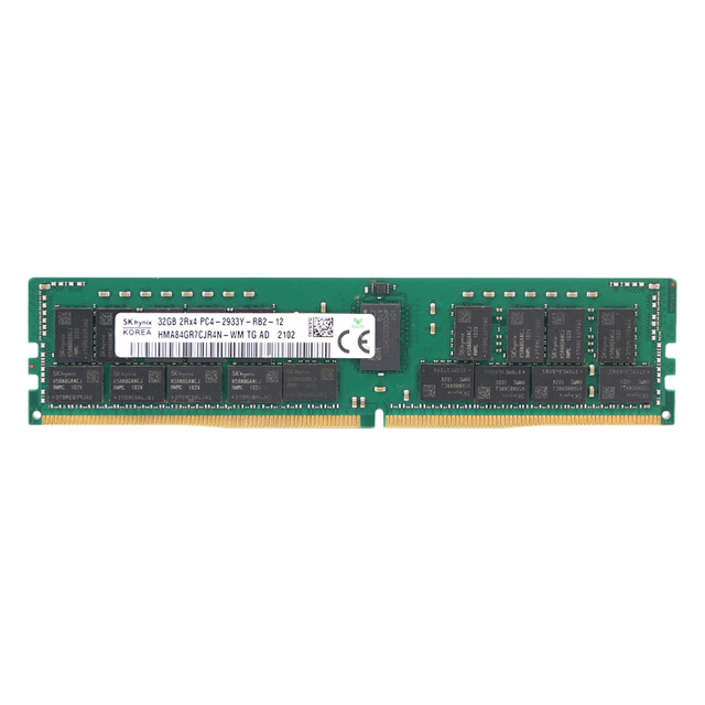 Latest DDR4 2133MHz 3200MHz 16GB 32GB ECC Server RAM 100% New Green Memory Module with Advanced Error Correction Technology