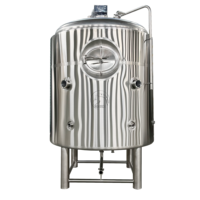 Cuve à double paroi de 30 BBL avec agitateur, chemise de chauffage/refroidissement et isolation, en acier inoxydable de qualité alimentaire pour le traitement des boissons et des produits chimiques