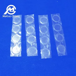 Plaque de verre de quartz circulaire diverses spécifications plaque de verre de quartz plaquette de silice fondue