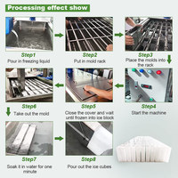 Automatique Solaire Ammoniac Chine Petit 50 Kg Grand 10 5 Tonnes 500kg Brique de Glace Usine Faire Machine Haïti